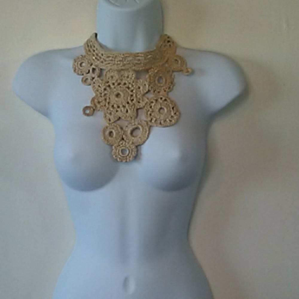 Anthropologie Crochet Necklace
